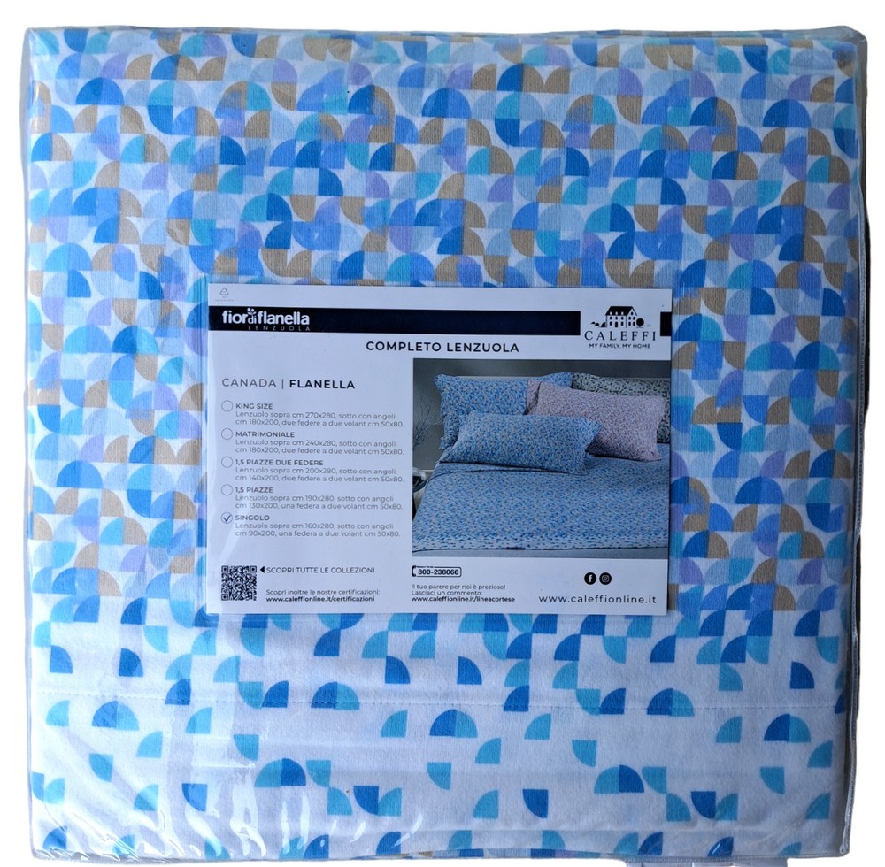 Caleffi Single Flannel Sheets Art. Canada