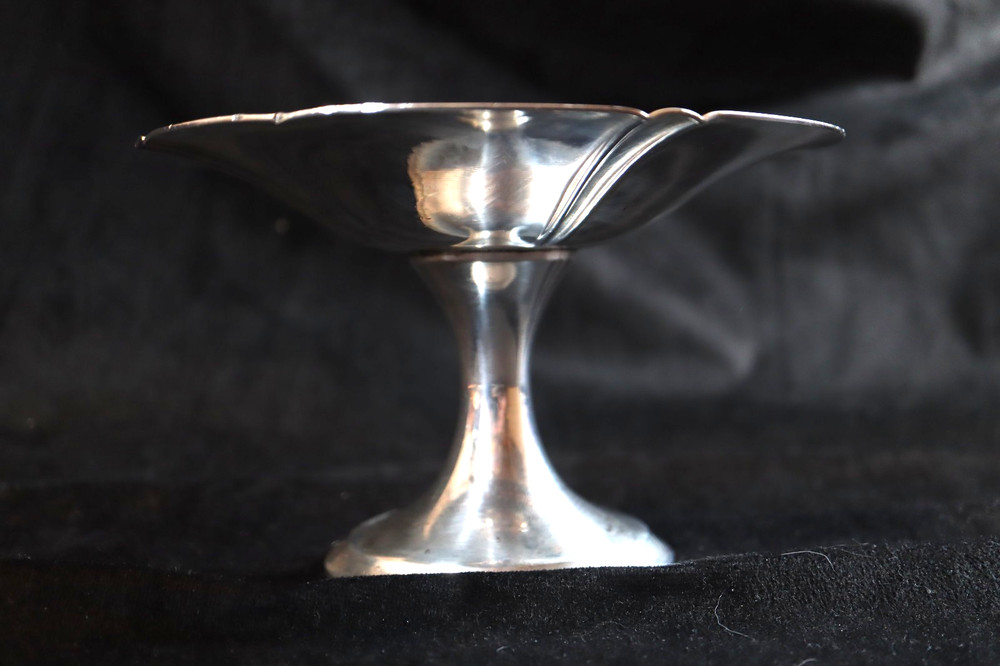 Vintage Silver Plated Footed Round Candy, Fruit, Server, Dish