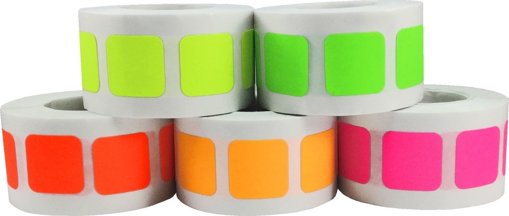 3/4" Square Fluorescent Five Pack