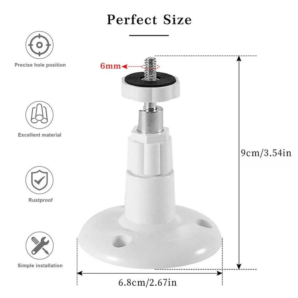For Arlo Pro Camera Mounting Kit 4-Pack with Screws 90° Tilt Bracket for Ceiling
