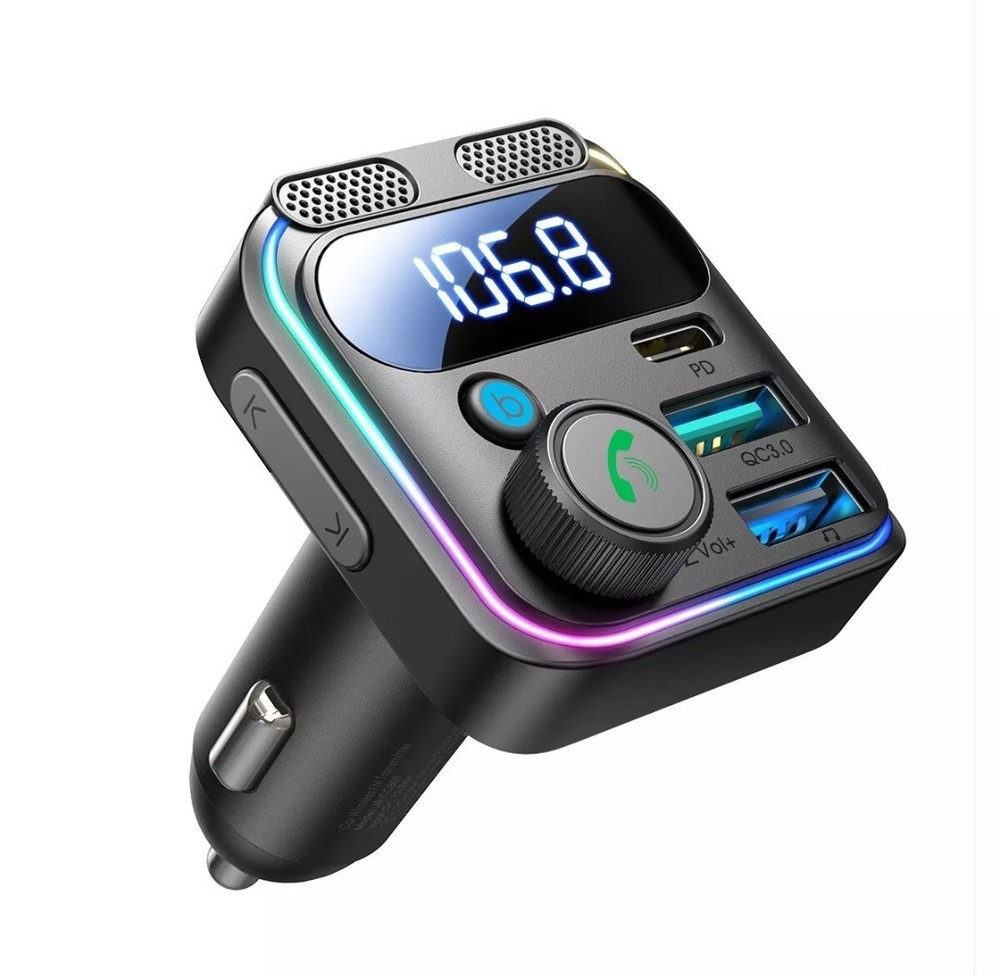 JOYROOM JR-CCB01 48W Dual Mic Wireless Car FM Transmitter