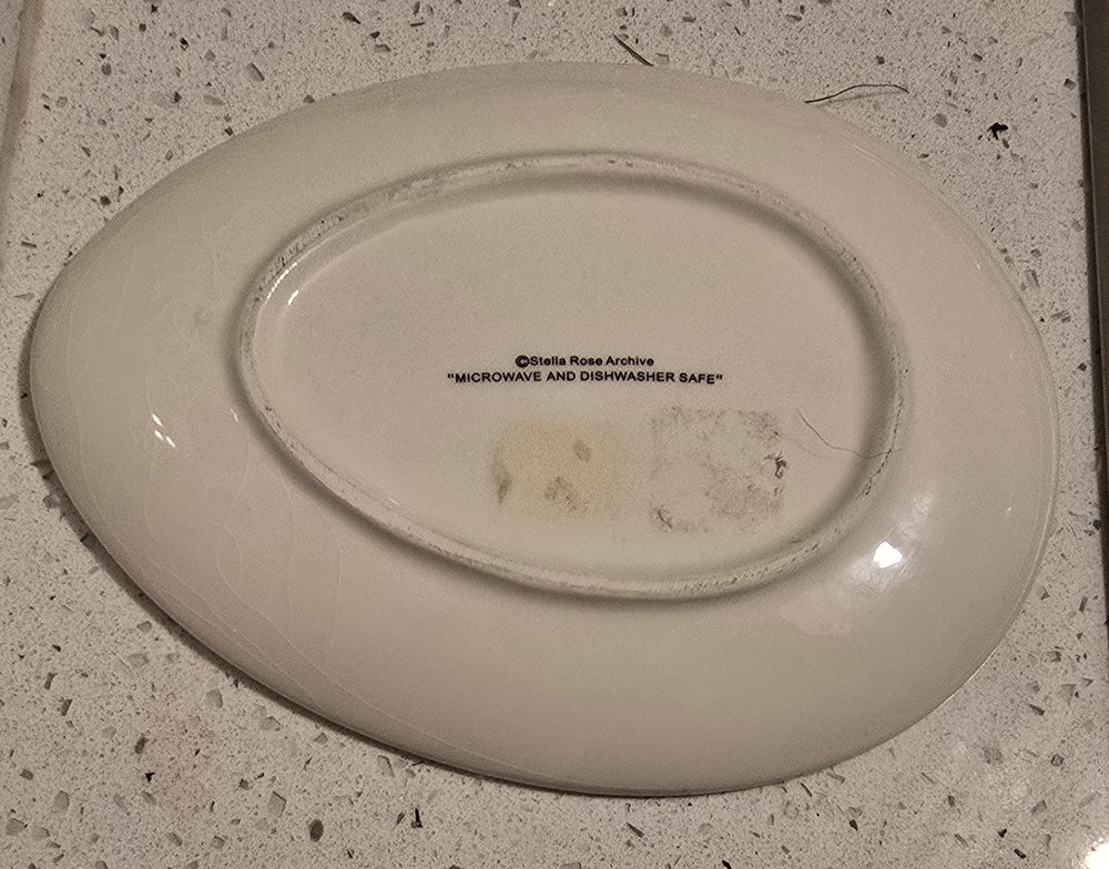 VTG Stella Rose Archive Easter Egg Shaped Dish