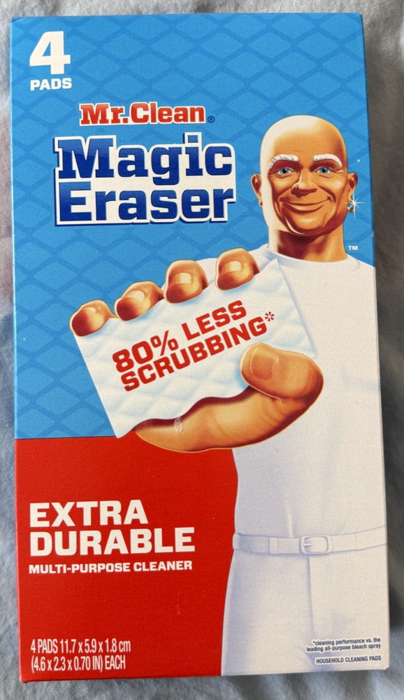 Mr Clean Magic Eraser Extra Durable 4 Pads NEW