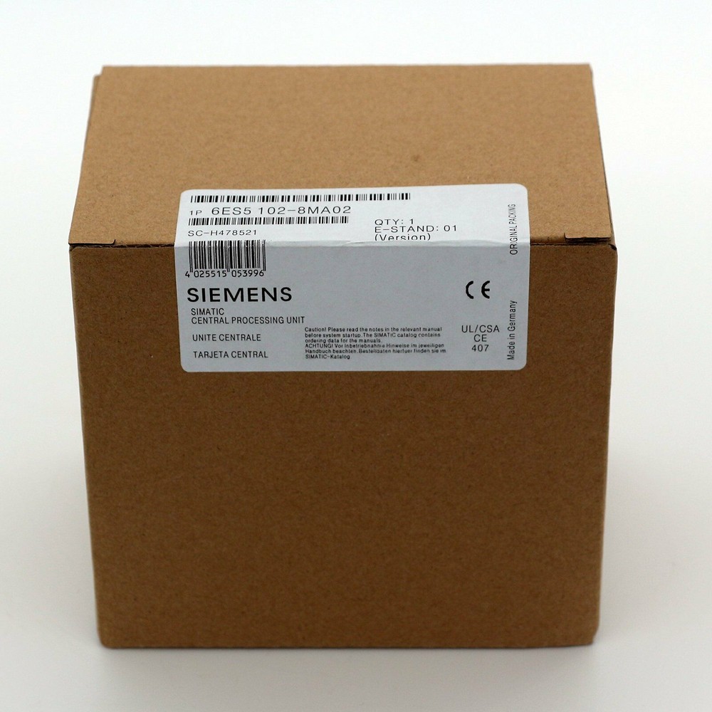 1PC New Siemens 6ES5 102-8MA02 CPU Processor 6ES5102-8MA02