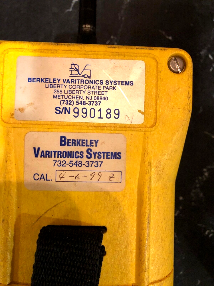 Berkeley Varitronics System Mongoose Signal Strength Meter w/Charger and Case
