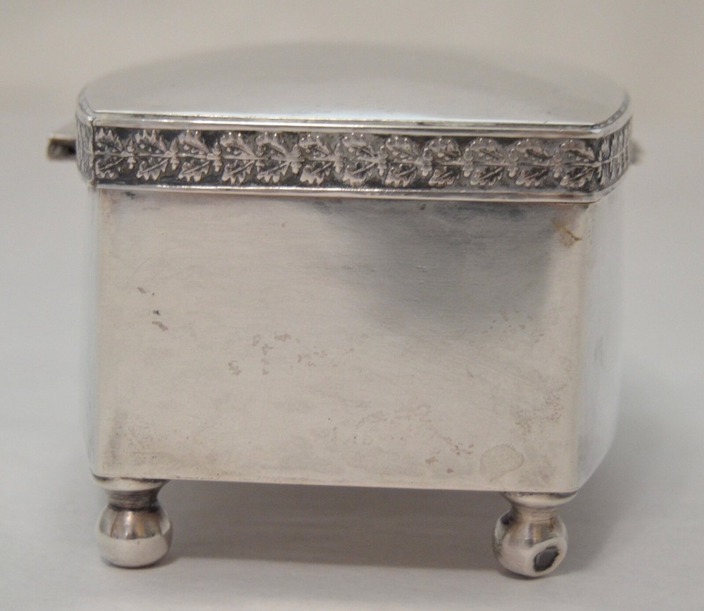 Polish Art Deco 800 Silver Footed Box