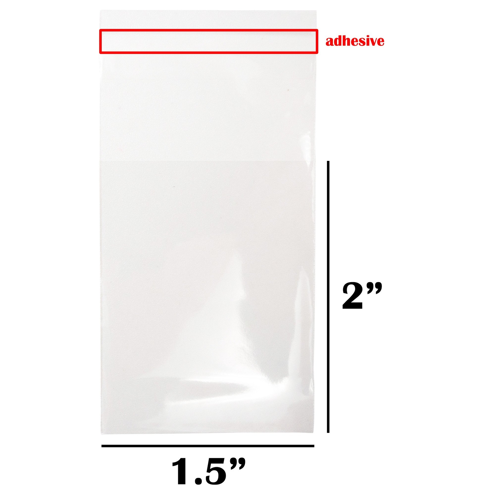 100pc Clear Flat Re-Sealable Food Grade Cellophane Bags for food/storage
