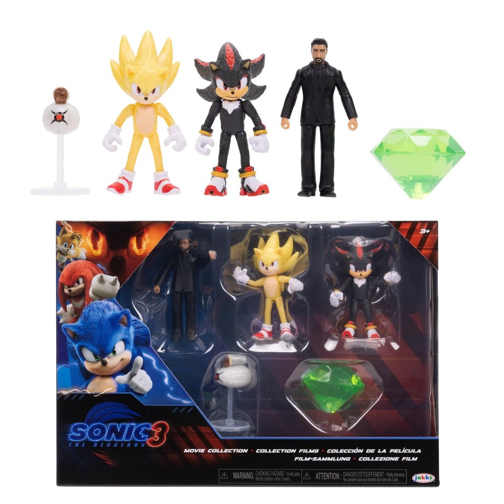 2.5 inches, Multi-pack Including Super Sonic, Shadow, Agent Stone, Master...