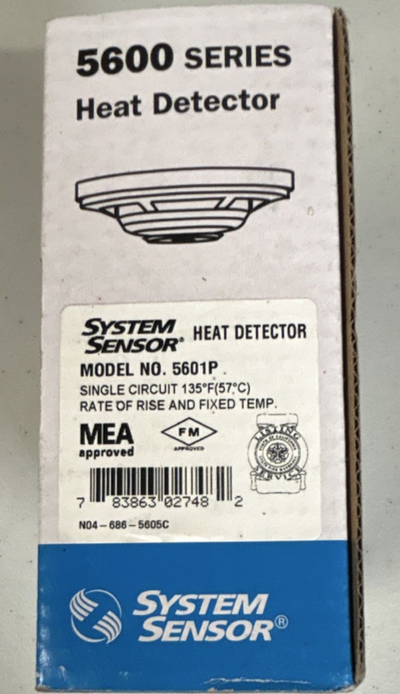 System Sensor 5601P Heat Detector 5600 Series Fire Protection