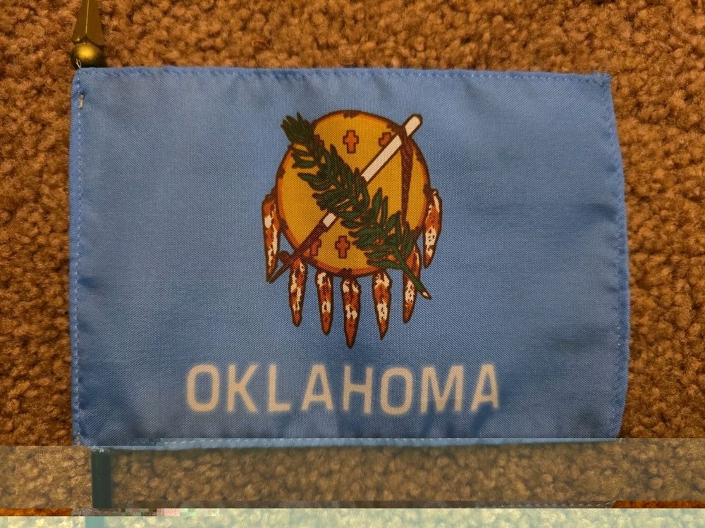 Mini 6" x 4" Oklahoma State Flag