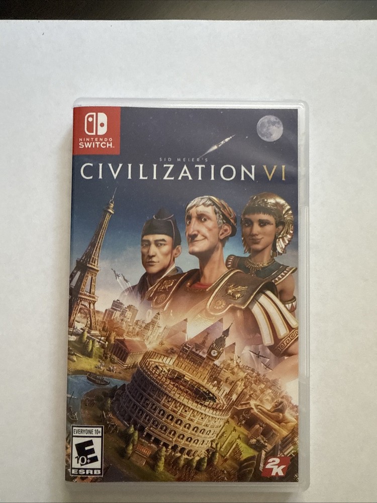 Nintendo Switch : Sid Meiers Civilization VI - Case And Inserts Only NO GAME!