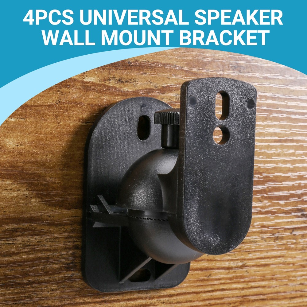 4PCS Universal Speaker Wall Mount Bracket Ceiling Stand Clamp with2799