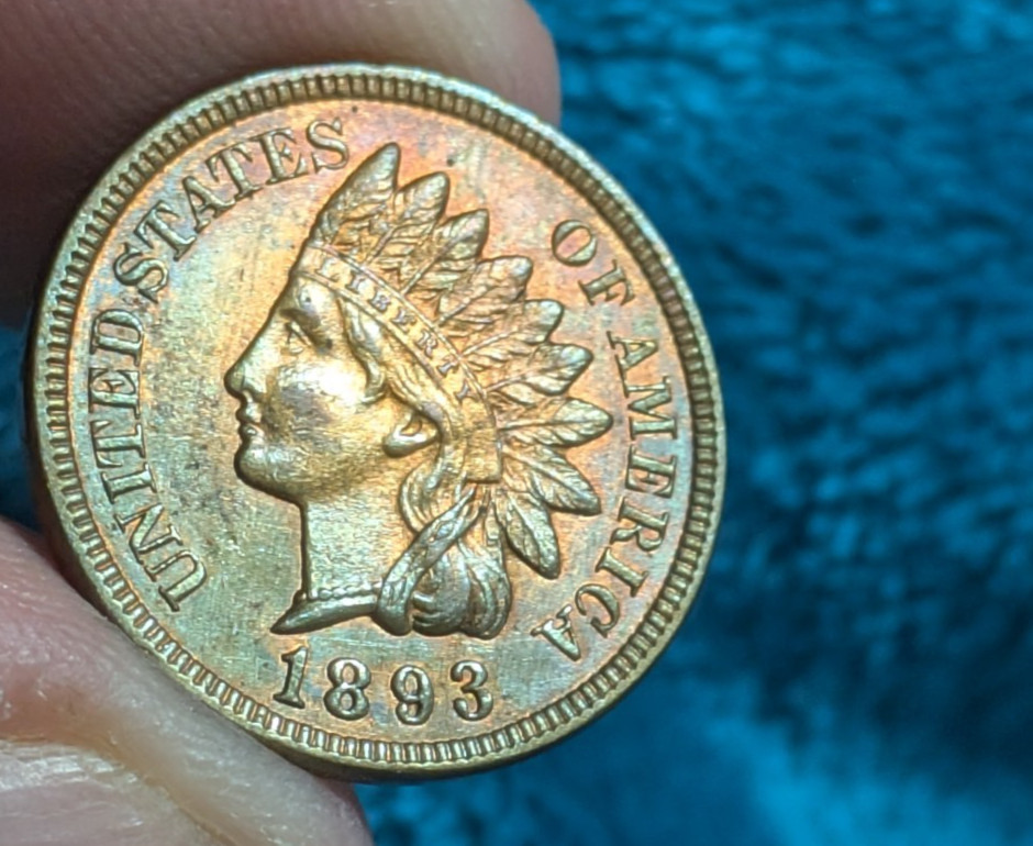 1893 Indian Head Cent - BU Unc Very Sharp From Collection