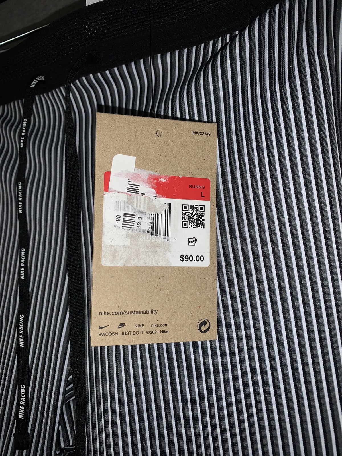 Nike Men's Aeroswift Dri-FIT ADV Tights 1/2 Length Running FN3369-013 Sz L