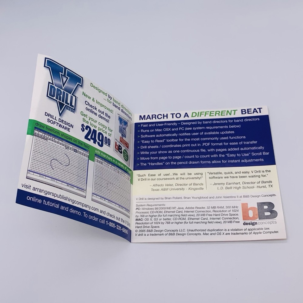 Pyware 3D Java Interactive Standard Ed V4 Marching Band Drill Writing Software