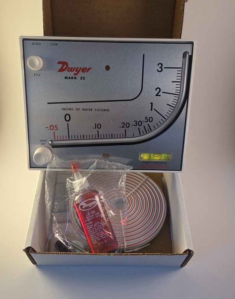 DWYER MARK II Model 25 MANOMETER. NEW Open Box