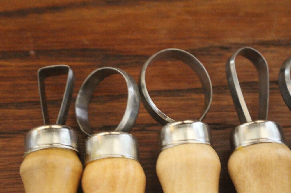 Pottery Tools, Large Loop Tools, Set of 7, New