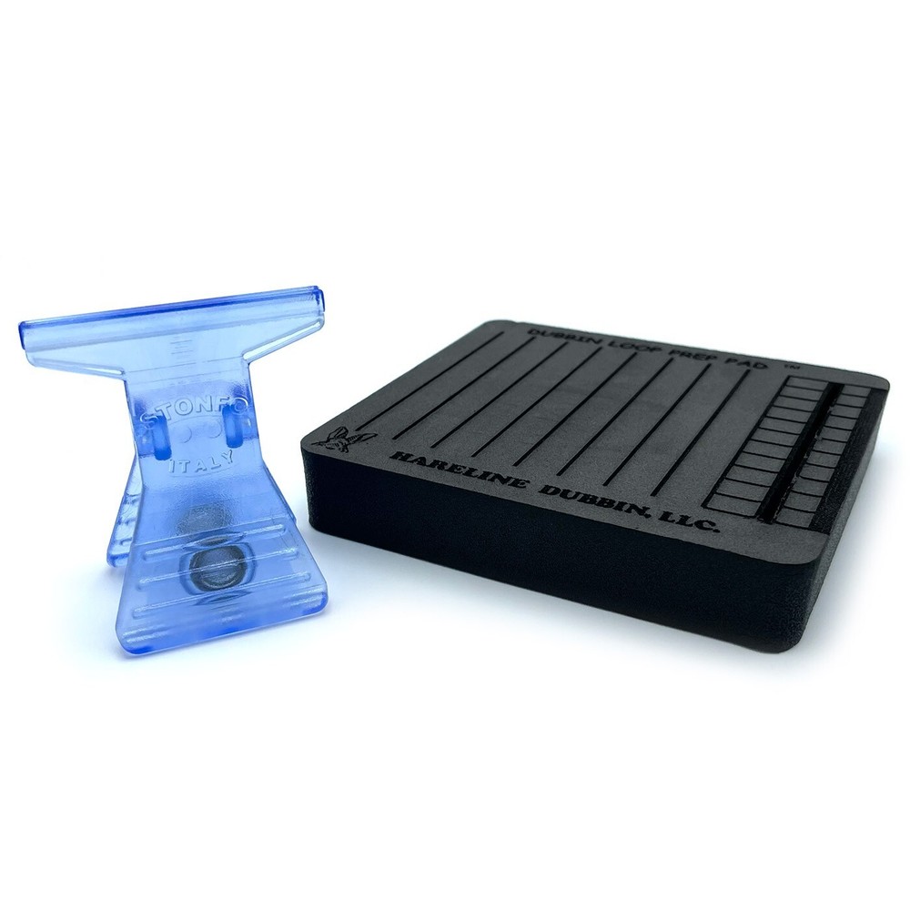 DUBBING LOOP PREP PAD KIT - Hareline Fly Tying Composite Prepper & Clip NEW!