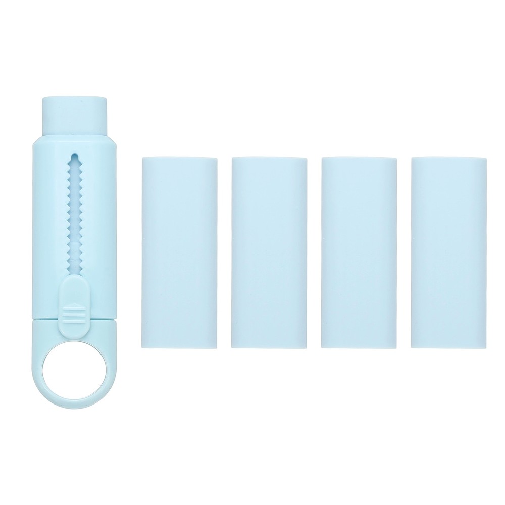 4 PCS Erasers, Pencil Erasers Large Eraser Push Pull Cute Soft, Blue TPE