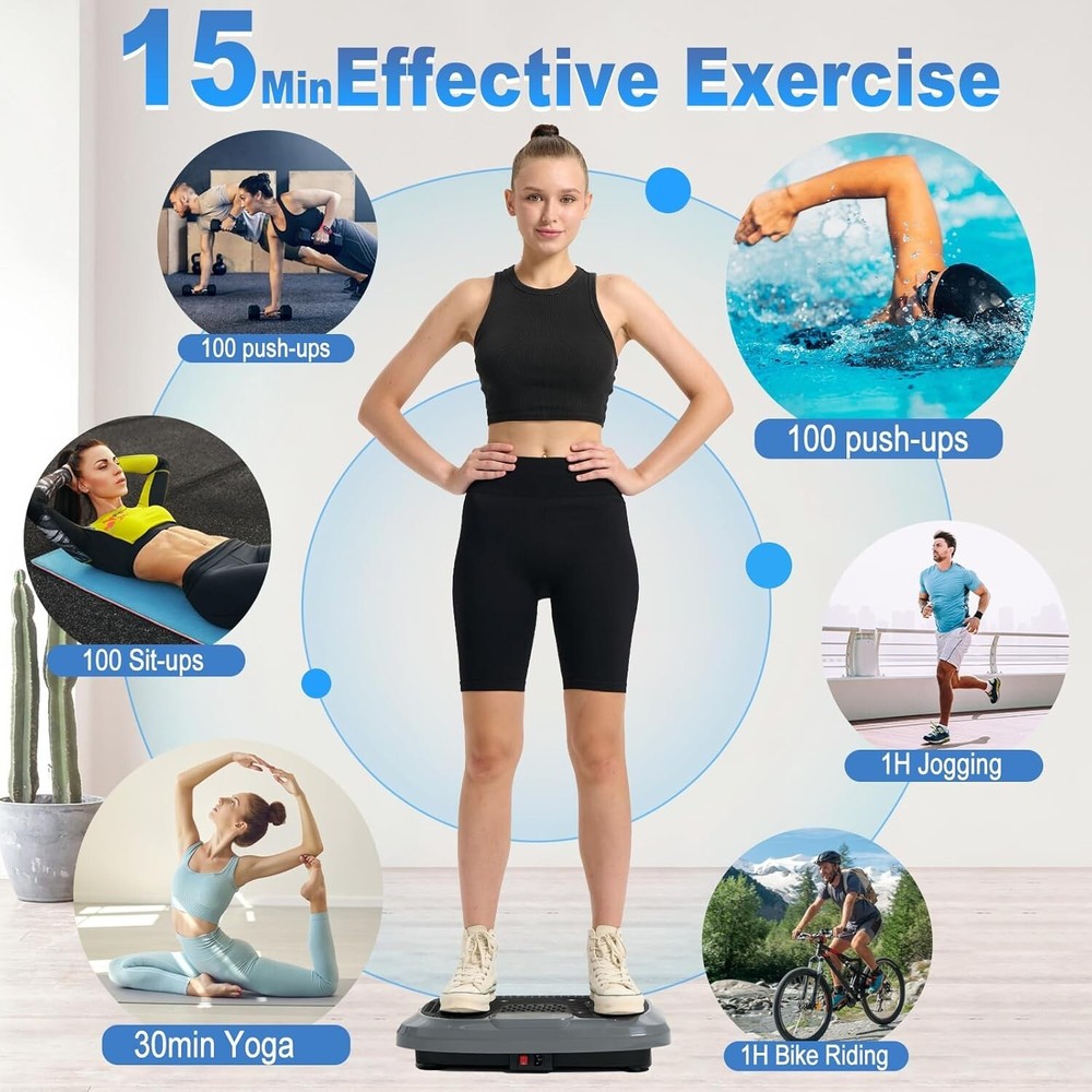 HOTWAVE Vibration Plate Exercise Machine for Lymphatic Drainage Power Vibrating