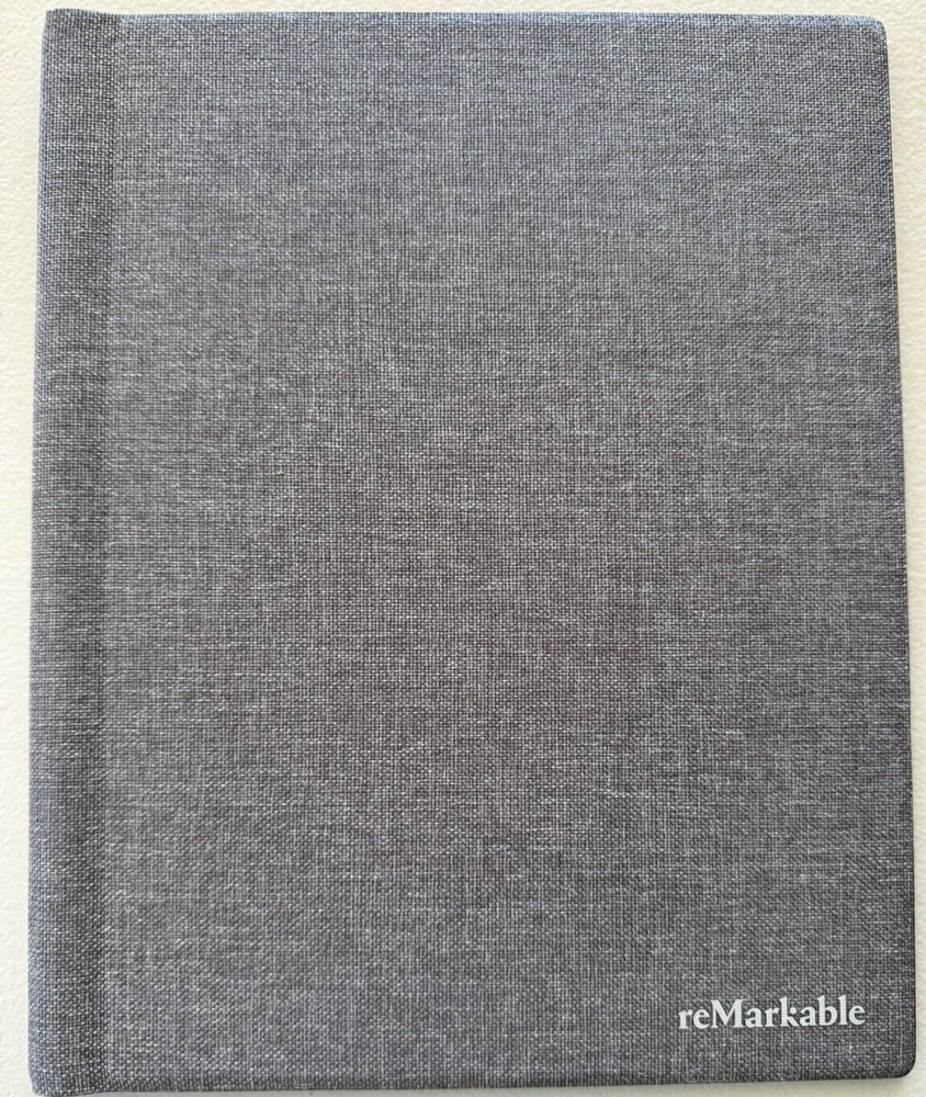 Case for Remarkable 2 Paper Tablet 10.3" 2020 Released, Book Folio Design - Grey