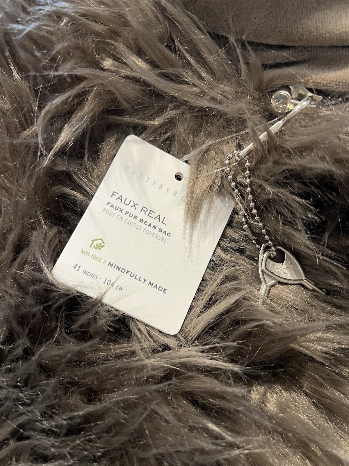 Pottery Barn Faux Real Beanbag Cover Mushroom