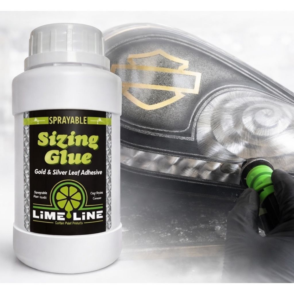 LiME LiNE Sprayable Sizing Glue, Automotive Grade Gold & Silver Leafing Adhesive