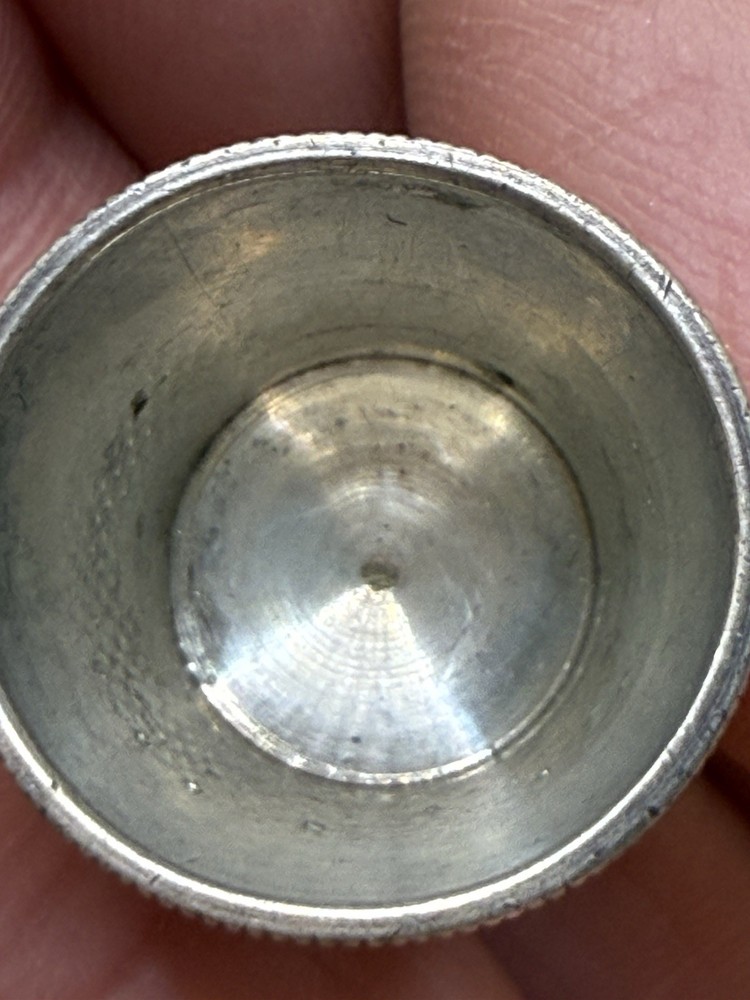Vintage Sterling Silver Thimble, size 8”
