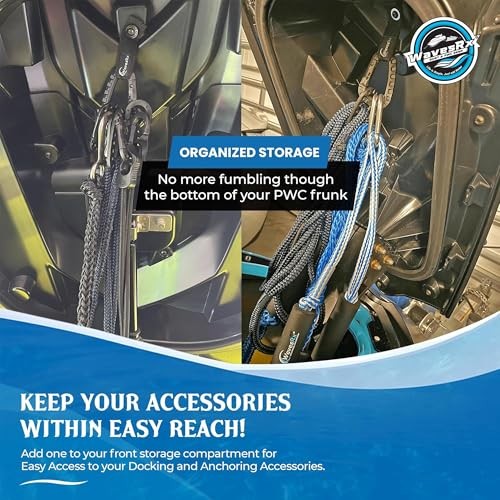 Soft Loops Jet Ski Cleats | Secure Loop Straps for Attaching Docking 2 PACK
