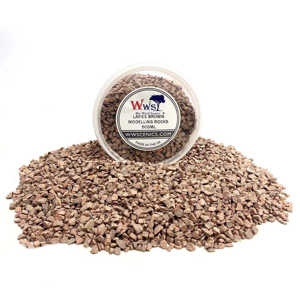 Large Brown Modelling Rocks 2-5mm | Wargame Scenery & Basing Material