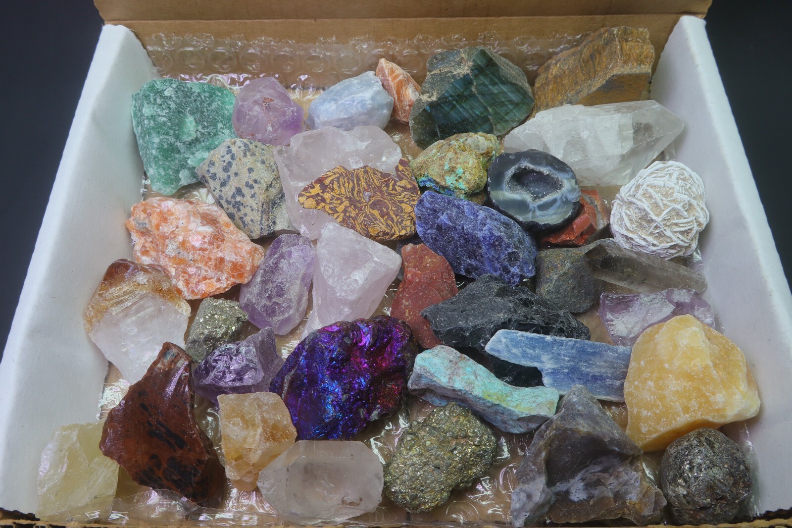 Crafters Collection 1 Lb Natural Crystals Mineral Specimens Mixed Gemstones