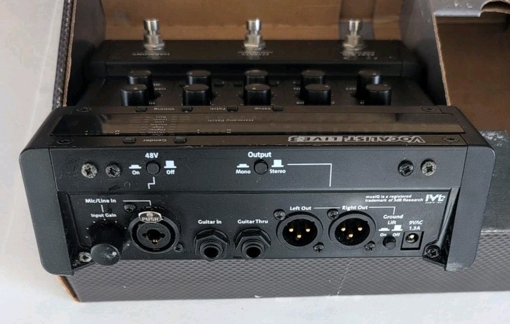 Digitech Vocalist Live 3 Vocal Multi Effects Processor Pedal + Power Supply