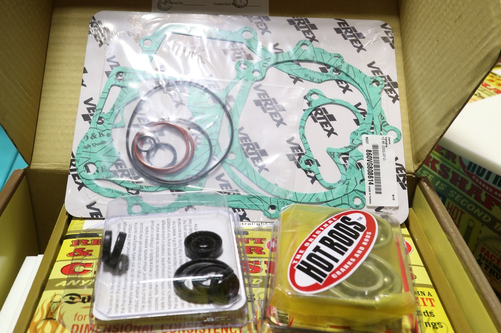 Hot Rods Bottom End +2mm Stroker Crankshaft Kit 2002-2018 Yamaha YZ 85