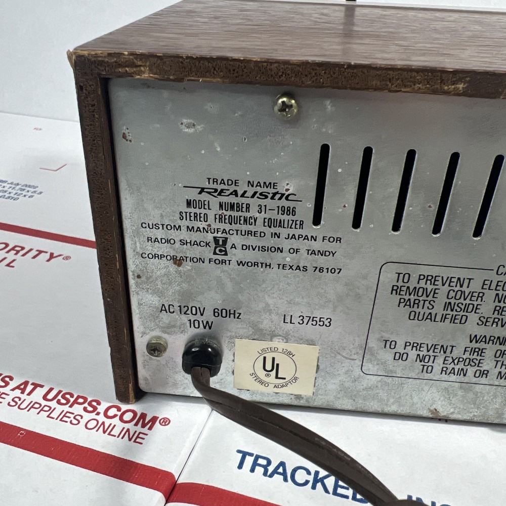 Vintage Realistic 31-1986 Stereo Frequency Equalizer - SAME DAY SHIP - WARRANTY
