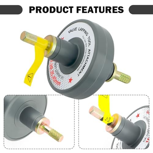 Valve Lapping Tool Kit with 5 Suction Cup Adapters,Durable Valve Lapping Kit