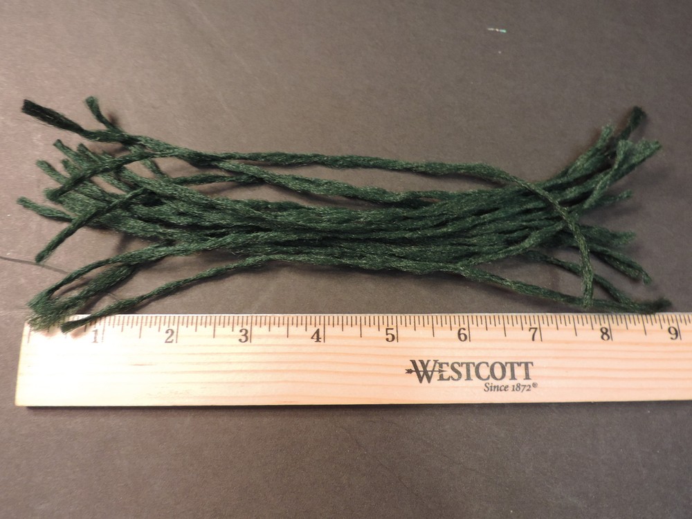 15 HUNTER GREEN Polypropylene Polypro Poly Yarn / Parachute Posts Fly Tying