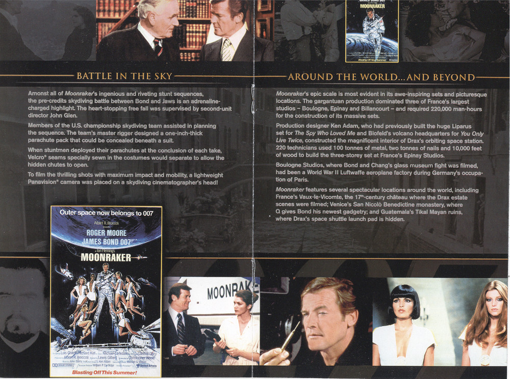 No Disc 007 Moonraker (2006) Ultimate Edition Information Booklet