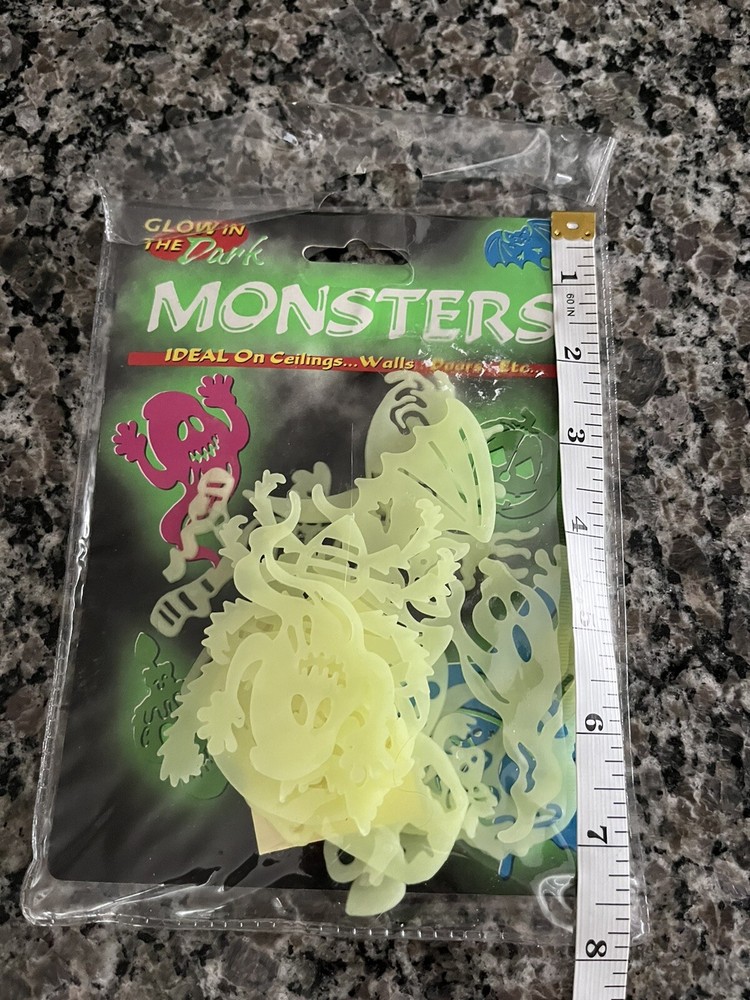 Monsters Glow In Dark Ceiling Halloween Missing Gravestone #A16