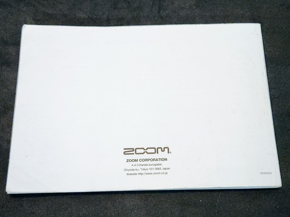 Zoom H4n Pro Handy Recorder Operation Manual
