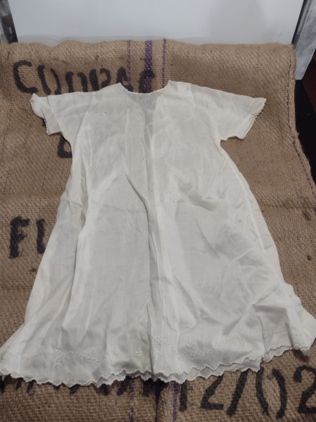 Antique Baby Clothing Bundle Victorian Christening Gown Crochet Sweater4 Piece