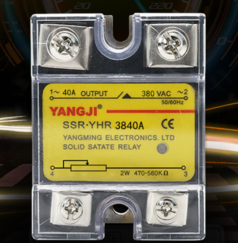 Single-phase Resistive AC SSR Solid-state Voltage Regulator YHR3840A 40A
