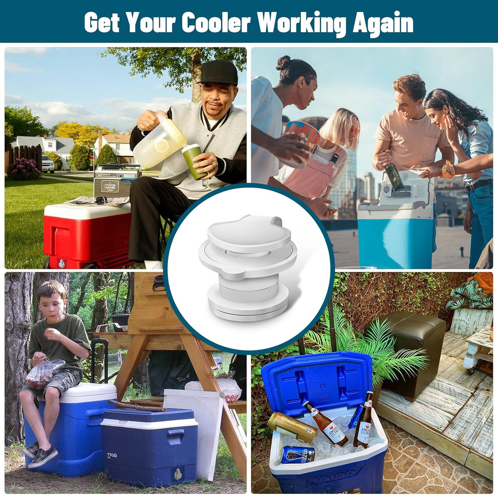 Cooler Drain Plug Replacement for Coleman Cooler Standard Drain Plug Assembly...