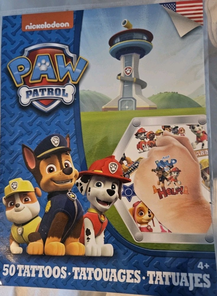 Paw Patrol TATTOOS (50 COUNT)