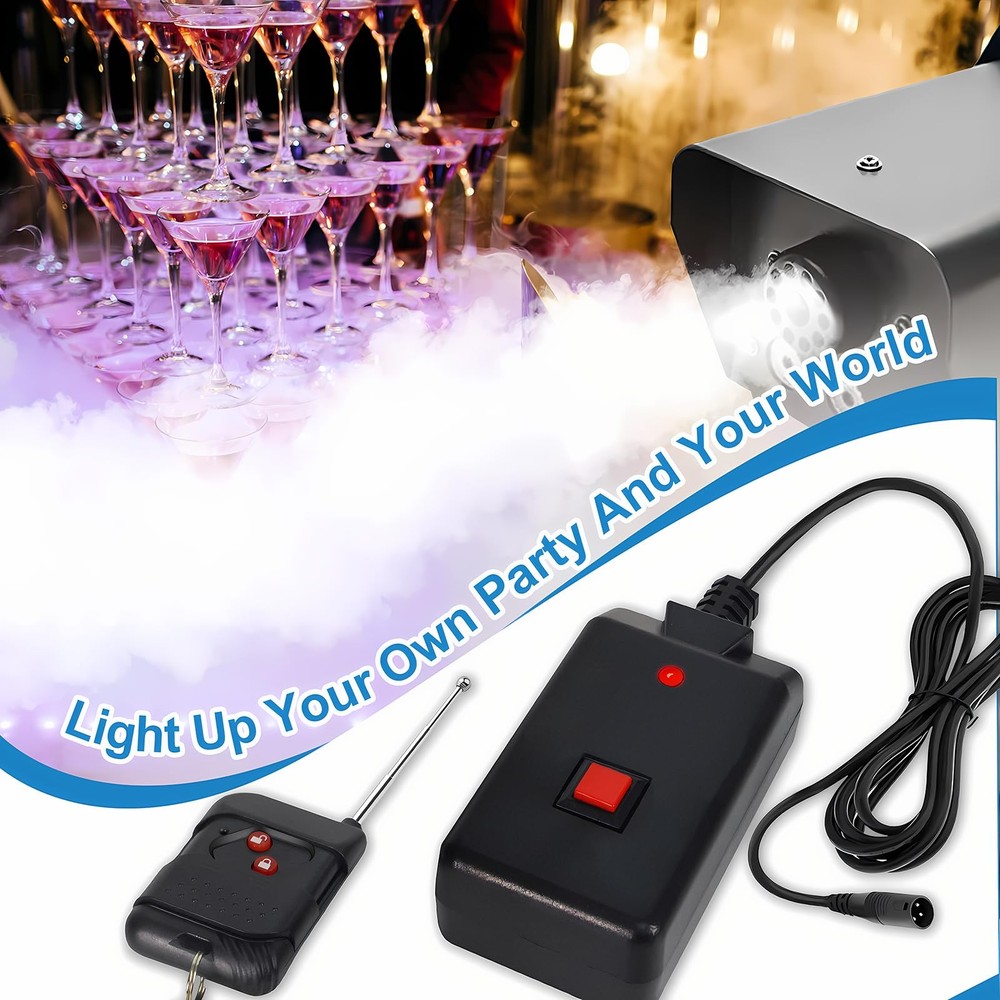 Fog Machine Remote Control Replacement Part and Receiver, for 400 500 900W Fo...