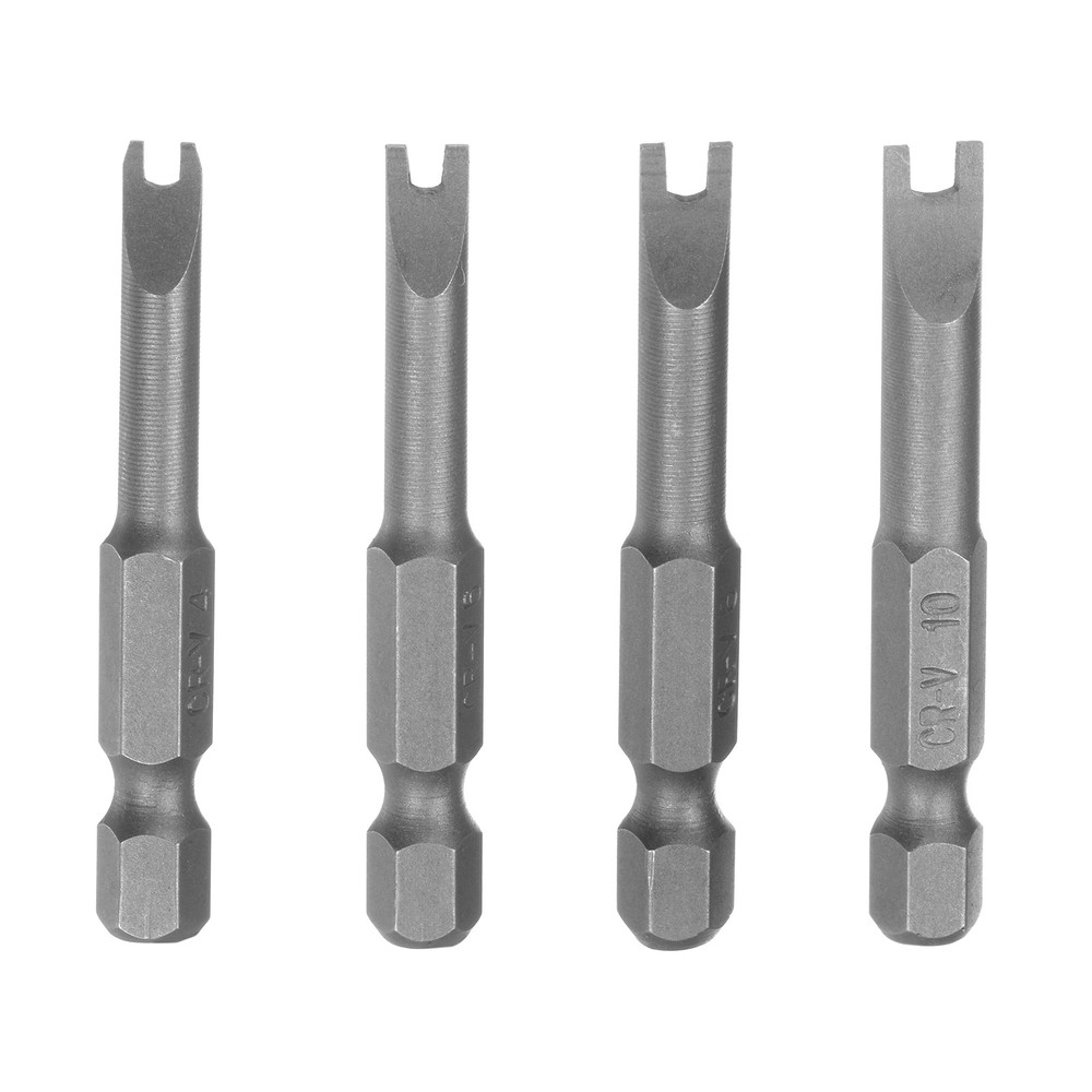 4 Pcs Magnetic U4 U6 U8 U10 Tip U-shaped Spanner Screwdriver Bits Tool