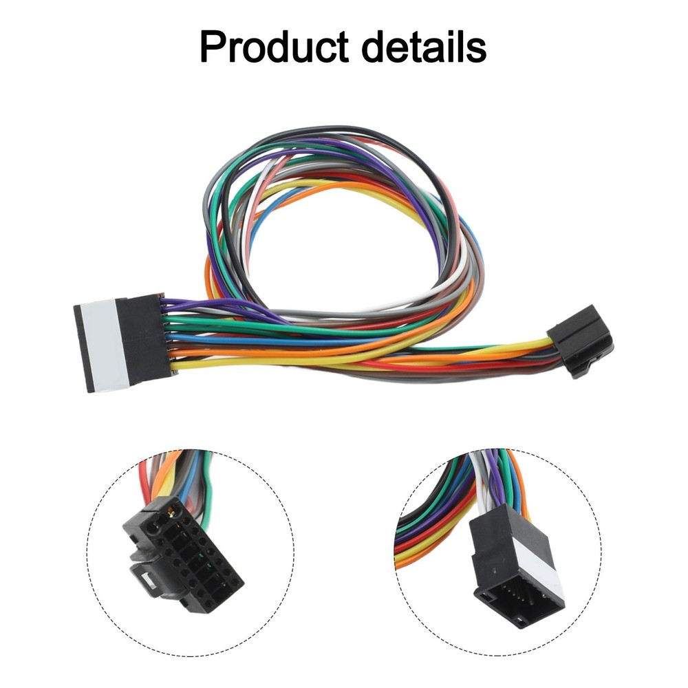 16Pin ISO Wire Harness Extension Cable for Car Stereo For Android Installation