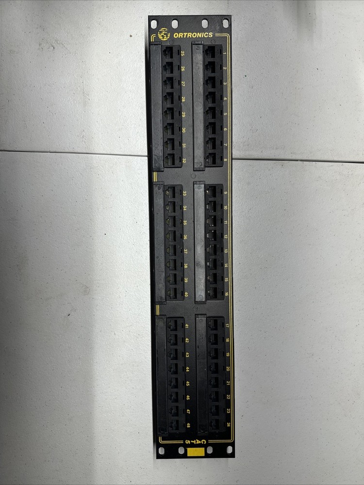 ortronics patch panel 48 port cat 5 OR-85104479