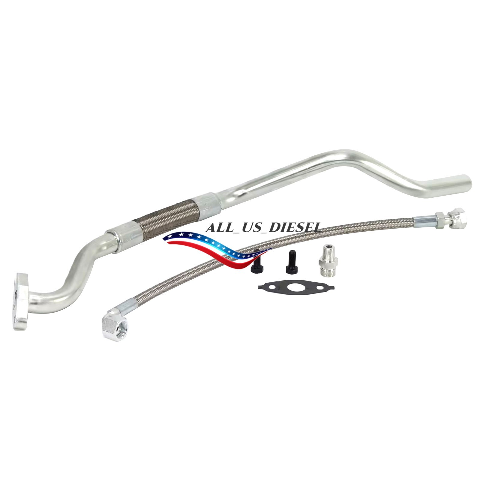 New Oil Pipe Kit Turbo Feed And Drain Line For Cummins ISX CM570 Aftermarket