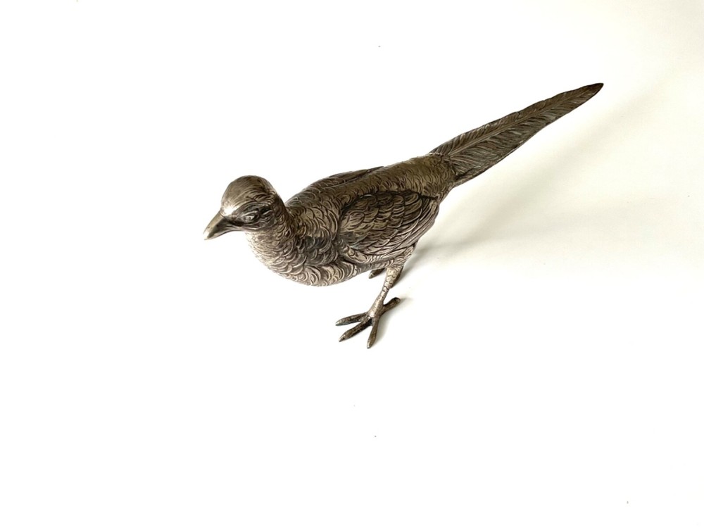 Antique German solid 830 silver Bird Animal Figure