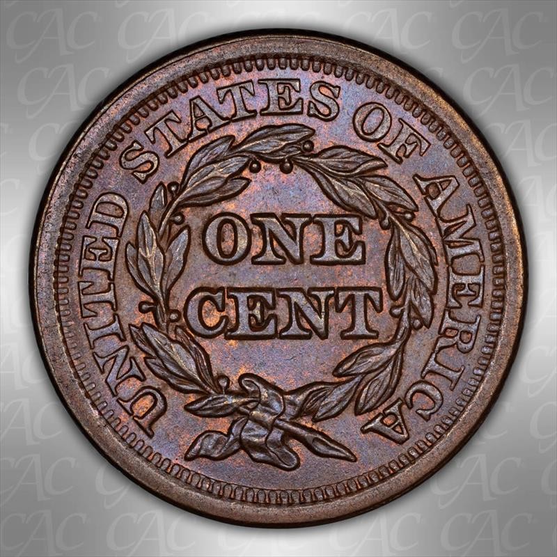 1851 1C Newcomb 12 CACG MS 66 BN